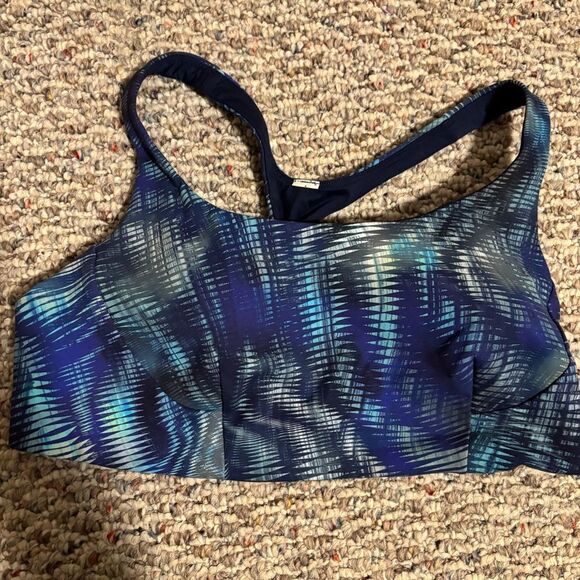 Lululemon Wunder Train Bra *Medium Support, C/D Shapeshifter Flux Blue- Size 12 - Picture 1 of 7